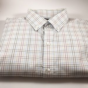 Club Room brown check 16 neck shirt